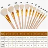 Soft Wool Paint Brushes Set for Pottery Ceramic Painting Oil Acrylic Watercolor Drawing Craft DIY Art Supplies 240320