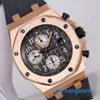 Famous AP Wrist Watch Epic Royal Oak Offshore Series 26470 Mens Rose Gold Watch Automatic Machinery Swiss Famous Watch Luxury Sports Watch Diameters 42mm