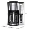 Ninja 12 Cup Programmable Coffee Hine, 2 Styles, Adjustable Heating Plate, 60 Ounce Water Tank, Delayed Brewing - Black/stainless Steel