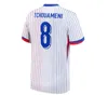 24 25フレンチクラブフルセットフレンチジャージーサッカージャージ2024 Giroud Mbappe Griezmann Saliba Maillot De Foot Equipe Maillots Kids Kit Women Men Men Shird Frances