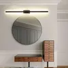 Wall Lamp Metal Tube LED Lamps Modern Living Room Bedroom Foyer Washroom Bathroom Black Brass Decor Sconce Mirror Light