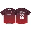 Trapstar Fußball-Trikot-T-Shirts, Sommer, lockeres T-Shirt für Herren, Mesh, schnell trocknend, Farbverlauf, kurzärmeliges T-Shirt CSD2403217-8