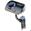 Ładowarka samochodowa BC49AQ Bluetooth Wireless Kit MP3 Player LCD Display Ręce wywołujące FM Wsparcie 2 telefony komórkowe Połączenie Dostawa AutRPA
