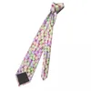 Pajaritas coloridas Mini malvaviscos Hombres Corbata Casual Poliéster 8 cm Corbata de cuello estrecho para uso diario Cravat Fiesta de boda