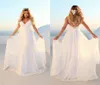 Elegante boho feminino cintas vestidos de casamento longos 2020 vestido de casamento com decote em v renda boêmio fino ajuste festa sexy vestido de noiva barato7688122