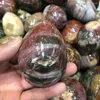 Decorative Figurines 1pcs Play With The Beautiful Natural Agate And Mineral Palm Gem Healing Crystal For Home Decor