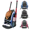 Sacs sacs à dos de softball de baseball en plein air avec porte-porte à balle séparée Partement pour les garçons jeunes et adultes avec un sac de gym de clôture