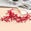 Pendant Necklaces Red Coral Necklace Female Collarbone Chain Student Adjustable Jewelry