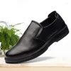 Scarpe casual da uomo in morbida pelle da cuoco traspirante slip on scarpe pigre antiscivolo impermeabili mocassini da cuoco sneakers da cucina Zapato