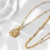 Anhänger Halsketten Edelstahl Shell Schmetterling Halskette Für Frauen 2024 Trend Vintage Nische Design Weibliche Luxus Schmuck