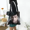 Sacos de compras Moda The Saga Tote Bag Reciclagem Edward Cullen Mercearia Lona Ombro Shopper