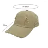 ボールキャップ野球帽カジュアルな苦しみを抱いたワイドブリム調整可能な風に耐える日焼け防止洗浄
