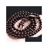その他のファッションアクセサリーXiaoye Red Sandalwood Hand Chain 108 Wooden Buddher Beads Old Material Mens Bracelet Transport Women Drop De Otntj