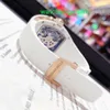 Fancy Wristwatch Elegance RM Wrist Watch Womens Series 52.63x34.4mm Automatisk mekanisk kalender Womens White Ceramic Diamond Set RM037 Red Lips