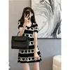 Casual Dresses Women Fashion Summer Knitting Contrast Striped Love Hearts Pullover Soft Knitted Frocks Slim A-Line Lady Short Vestidos