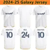 Nouveau 24 25 Jerseys de football LA GALAXY RIQUI PUIG GABRIEL PEC FAGUNDEZ DELGADO JOVELJIC CACERES AGUIRRE AUDE 2024 2025 Version Fan Accueil Chemises de football pour hommes Kits pour enfants