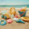 Sandspiel-Wasserspaß Kinder-Strandspielzeug Verdicktes süßes Set Baby-Wasser- und Sandwerkzeuge Weichgummisand Graben Schneeschaufel Sanduhr Spielzeugauto 240321