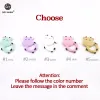 Necklaces Let's Make Baby Accessories Silicone Teether Cows 5pc BPA Free Milk Cow Teething Diy Nursing Necklace Dairy Cow Baby Teether