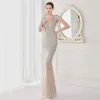 Deerveado Elegant v Neck Mermaid Evening Dress Long Luxury Beads Women Evening Party Dresses Dress Suction 19085 240321