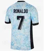 2024 Ronaldo Portugees voetbalshirts Ruben Neves voetbalhemd Portugal Bernardo Bruno Fernandes Camisa de Futebol Men Women Kits Kinderuitrusting