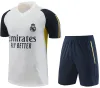 Ensembles de survêtements de football madrids 2024 VINI JR.ensemble short à manches courtes hommes et enfants kit de football chandal survetement madrides BELLINGHAM costume d'entraînement maillot de football