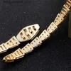 Bracelets de charme Serpent Diamant Nouveau s Bangle Lettre B Titane Acier Designer Femmes Hommes Bijoux de luxe Cadeaux Femme Or Gros Pas Fade Q240321