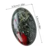 Face Massager Positive Energy Crystal Oval Red Blood Stone Palm Massage Stone Natural Polishing Pocket Crystal Energy Stone Home Decoration 240321