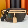 Cross body bumbag taille tassen fanny pack reliëf bloemontwerpers tas lederen luxe mode schoudertas serienummer datum code stofzak