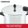 Panela de pressão de fogão de alumínio Farberware de 6 litros, 15 PSI
