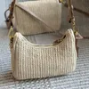 10A High Quality Luxury Mini Designers Woman Straw Bags Nylon shoulder bags Hobos Handbags Chain Purses Designer Wallet Crossbody Womens Shoulder Bags Dhgate Bags