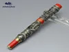 Luxuriöser JINHAO-Stift für die Marke. Grauer Tintenroller mit doppelter Drachenprägung und Business-Bürobedarf zum Schreiben von glatten Metallstiften 2736952
