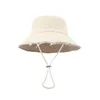 Designer zwarte emmerhoed luxe bob brede rand hoeden zon voorkomen strandmutsen voor dames heren