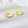 Hoyon s925 prata esterlina moissanite dropshipping pequeno atacado jóias finas brincos de argola moissanite para mulheres homens gra