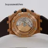 Lastest varumärke armbandsur AP -handledsklocka Royal Oak Offshore 26470or Elephant Grey Men's Watch 18K Rose Gold Automatic Mechanical Swiss Watch Luxury Gauge 42mm