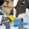 luxury water fendyly sexy swimsuit ff swimsuit high-end Summer letter design beach women's one-piece designer separate bikini women's L2JQ Swimwear 6P8L