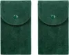 مربعات مربعات حقيبة خضراء محمولة - حقيبة - 2 PCS سفر سفر فانيليت كيس تخزين النسيج