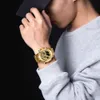 Relojes NAVIFORCE para hombre, calendario Digital semanal, pantalla de acero inoxidable, moda informal, reloj luminoso resistente al agua Masculino