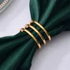 Towel Rings 6pcs Napkin Rings gold silver Napkin Holder West Dinner Towel Napkin Ring Party Decoration Table Decoration Use Napkin Buckle 240321