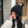 Berets Thermal Performance Hat Winter Headwear Women's Plush Windproof Beanie With Cartoon Ear Decor Thick Warm Anti-slip Woolen