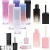 Storage Bottles 10pcs Empty Portable 5ml Gradient Color Lip Gloss Tubes Refillable DIY Travel Containers For Cosmetics Lipstick