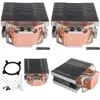 Spoons Fanless Cpu Cooler 12Cm Fan 6 Copper Heatpipes Cooling Radiator For Lga 1150/1151/1155/1156/1366/775/2011 Amd Drop Delivery Hom Otmic