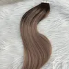 Invisible Tape in Hair Extension T4/18 Ash Blonde Remy Human Hair Skin Weft Tape on Extensions for full head 100g/40pcs