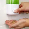 Dispensador de sabão líquido 2 PCs pendurados em recipiente de parede Manual de pasta de dente montada