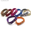 Cinturini per orologi Bracciale da uomo in nylon a righe di alta qualità con cinturino a sgancio rapido Y240321