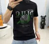 Heren T-shirts Heren Designer T-shirt met korte mouwen Heren groot formaat Europese en Amerikaanse trendy grensoverschrijdende hoed Gemerceriseerde katoenen top met pailletten en halve mouwen