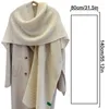 Шарфы, модная зимняя теплая вязаная шаль для женщин, однотонная накидка-пончо с крестом, мягкий женский шейный платок, защитный шарф для шеи