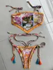 Mulheres de banho sexy impresso colheita topo biquíni brasileiro mulheres biquinis 2024 feminino maiô de duas peças conjunto de banho nadar senhora