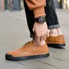 Casual Shoes 2024 Genuine Leather Mens Spring Tassel Boat Classic Loafers Lace Up Moccasins Driving Handsewn Series