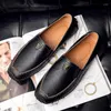 Casual Schuhe Echtes Leder Männer Loafer Bequeme Slip On Fahren Mokassins Hombre Plus Größe 47 Italienische Business Walking Flache