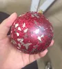 Decoração de festa 1/4 pcs 8cm glitter bolas de natal rosa ouro branco vermelho espuma árvore ano decoração de casa presentes 2024